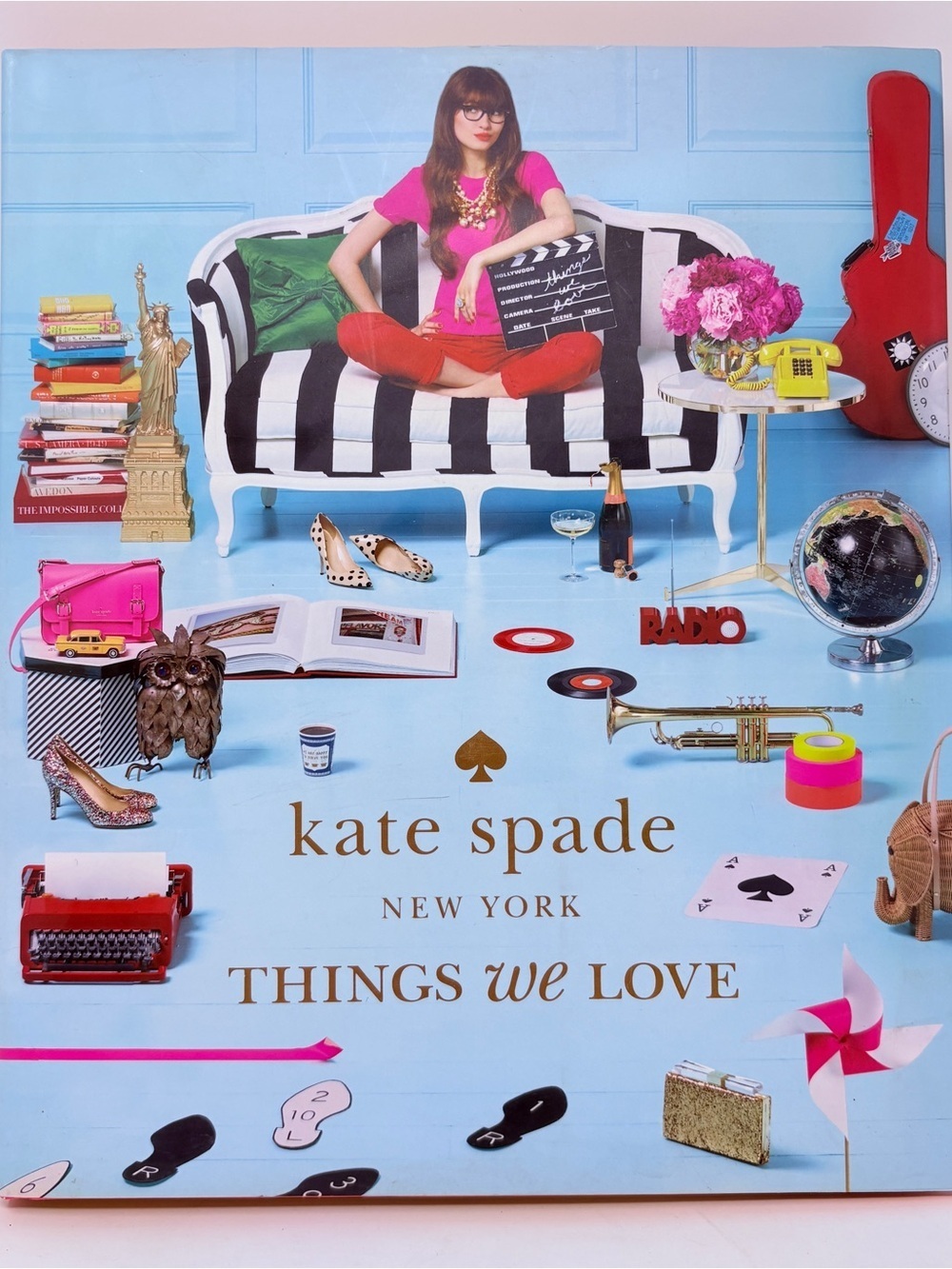 kate spade hot pink and black lifestyle book cover